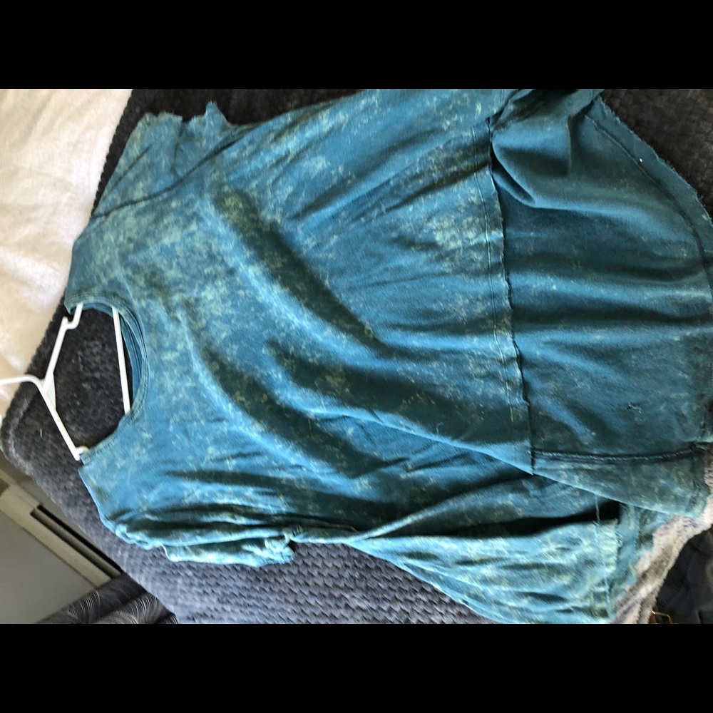 Blue over sized top